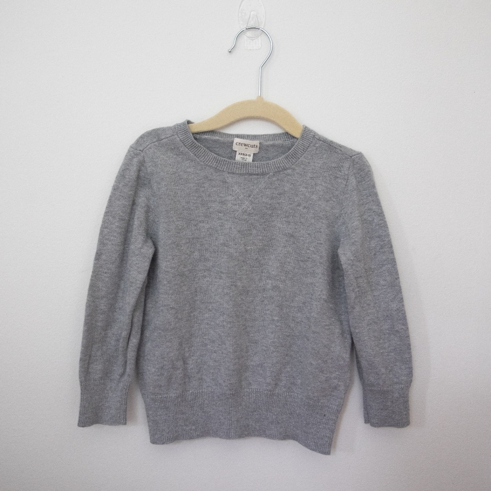 SOLD J Crew Factory Boys Grey Crewneck Sweater